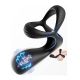 Silicone Prostate Massager with Vibrating Feature and Anal Stimulation Ring