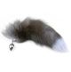 Metallic Fox Tail Anal Serrated Erotic Toy